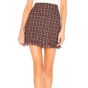 NBD Revolve Shelby Tweed Mini Skirt Womens Medium